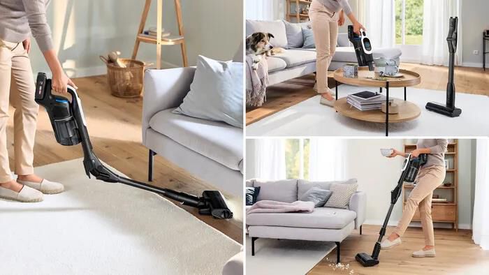 BOSCH - Aspirapolvere ricaricabile BCS1041WAC-Black,White