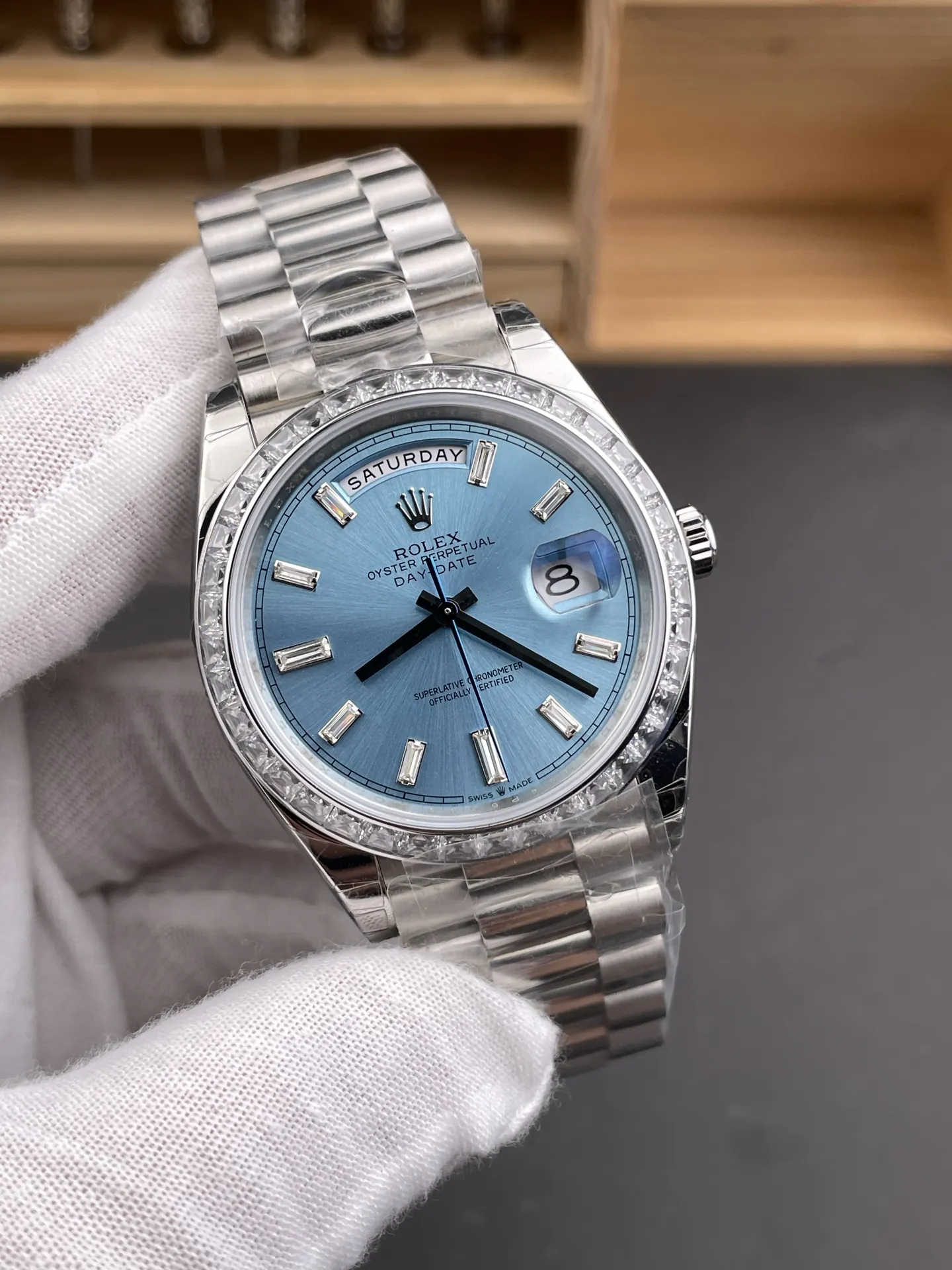 Rolex Day-Date Baguette Diamond 40mm