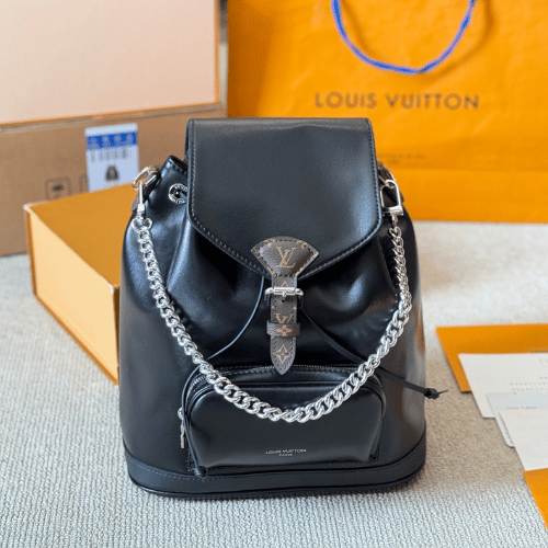 Louis Vuitton Montsouris Vibe Pm Black 9.8 Inches M12587