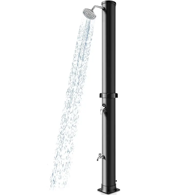 10-Gallon Freestanding Solar Outdoor Shower – 7.2 FT Height with Rotating Head