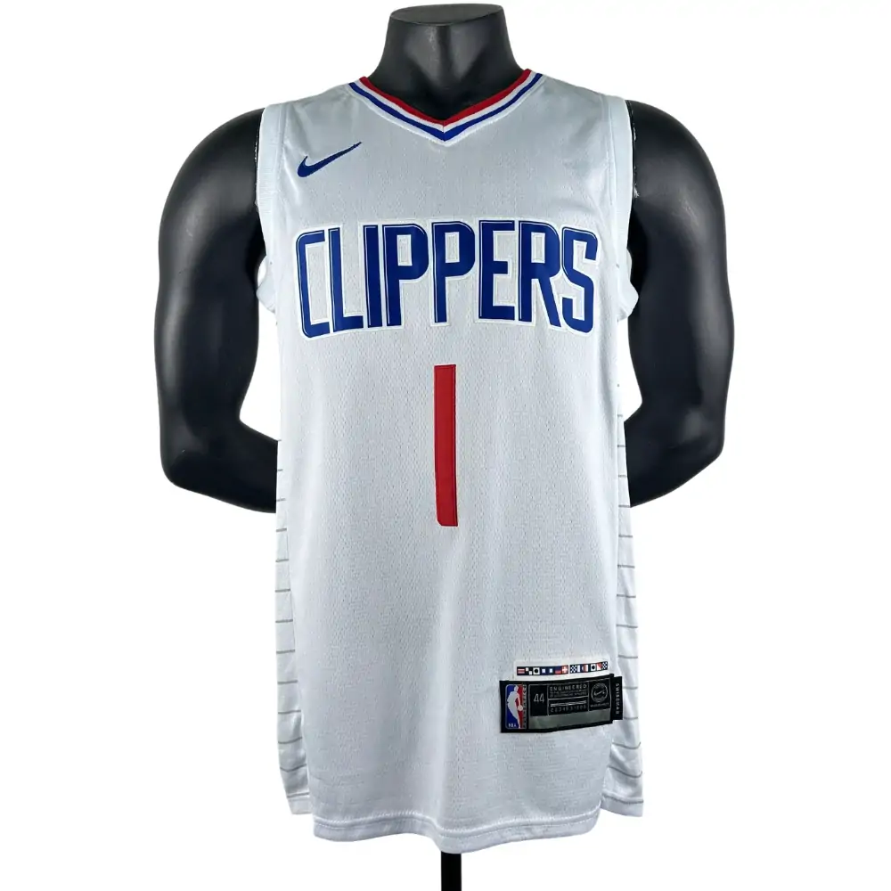 Clippers Embroidered White No. 1 Harden