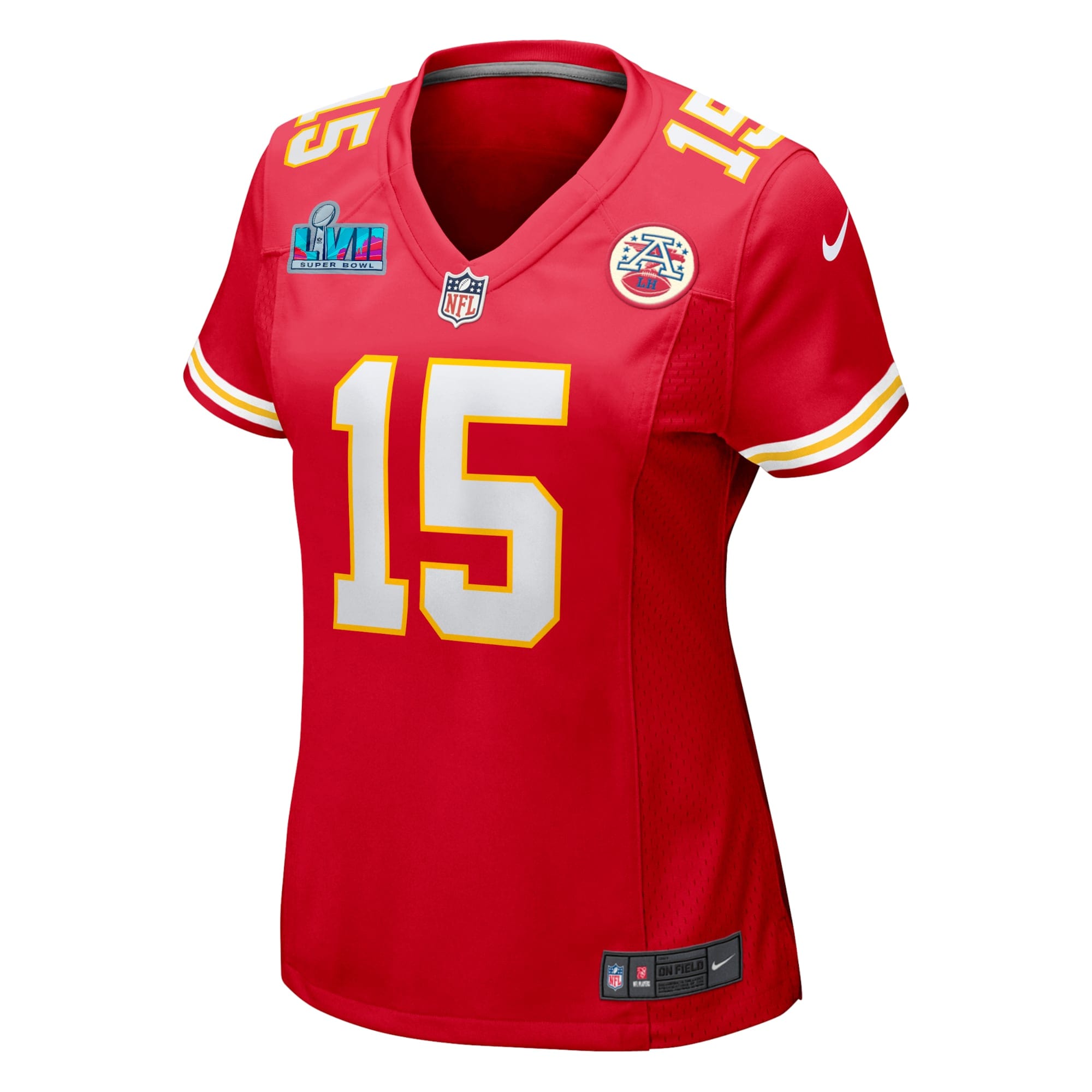 Patrick Mahomes Kansas City Chiefs Nike Women's Super Bowl LVII Patch Game Jersey - Red