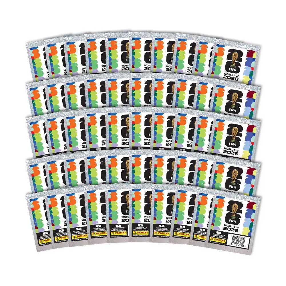 ✨2026 Panini FIFA World Cup Sticker Collection Box | Includes Exclusive Orange Parallel