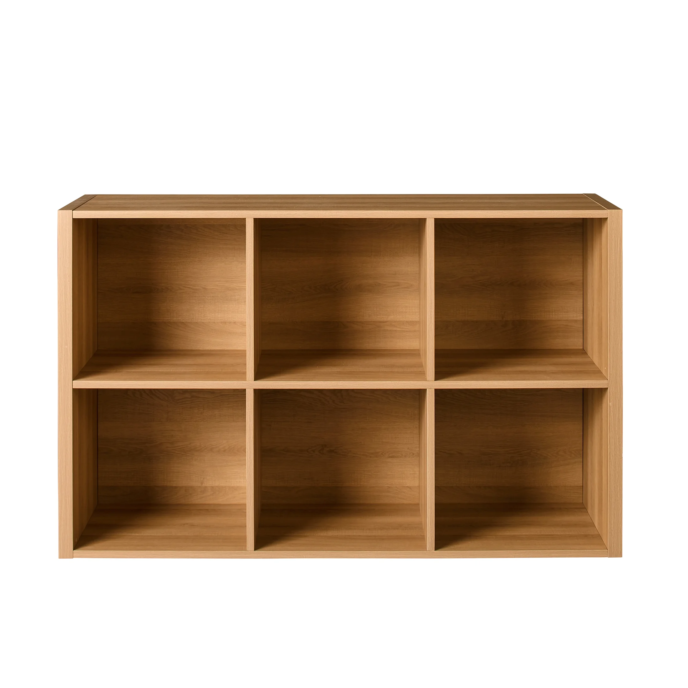 Better Homes & Gardens Ezra Modular L Desk with 6-Cube Storage, Walnut Finish