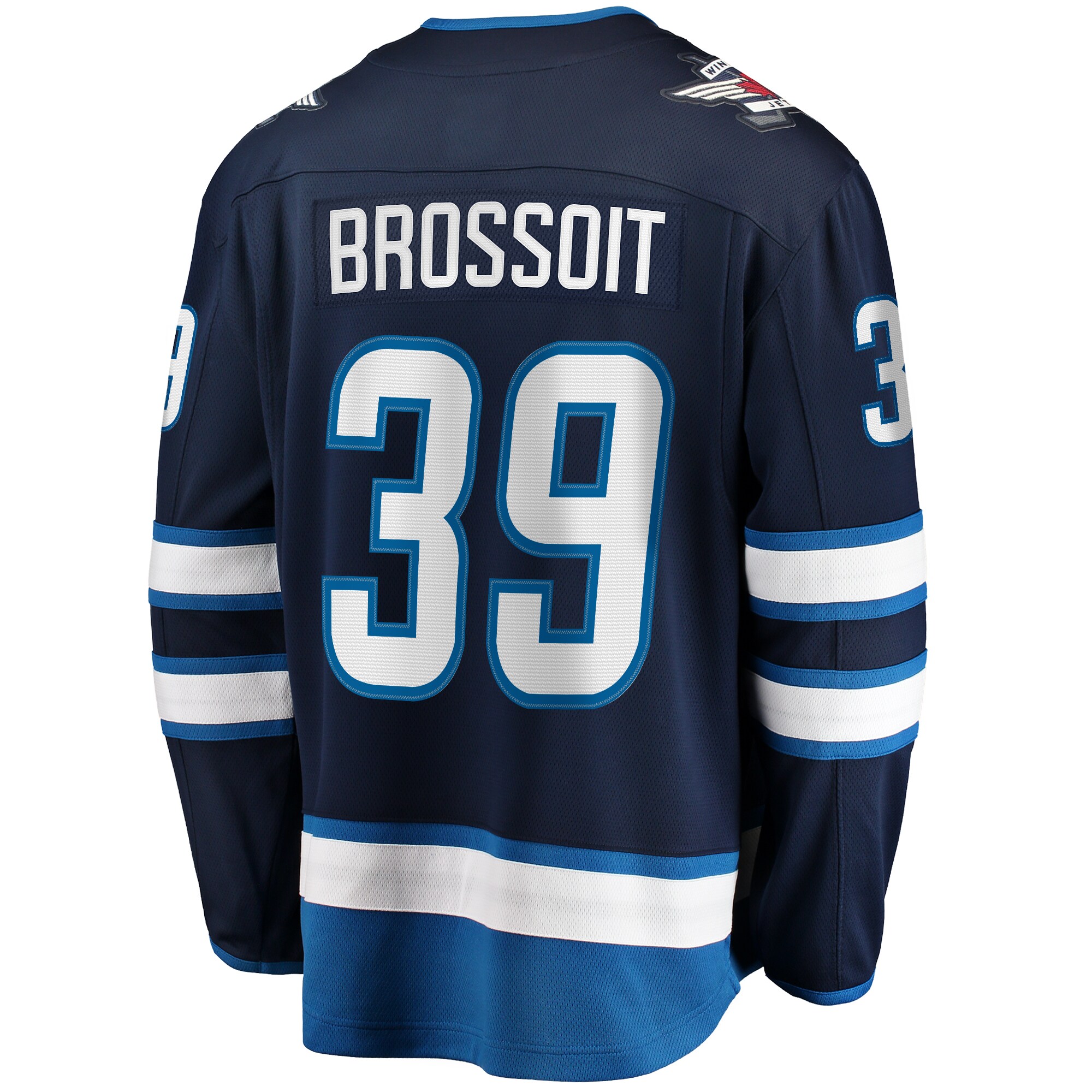 Laurent Brossoit Winnipeg Jets Fanatics Home Premier Breakaway   Jersey – Navy