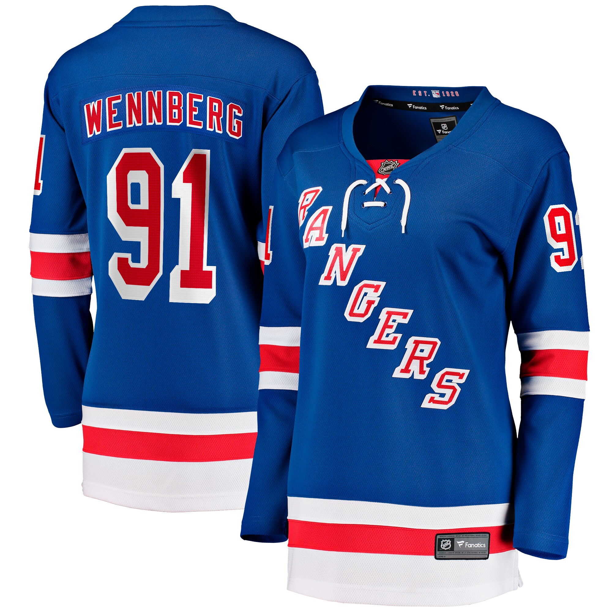 Alexander Wennberg New York Rangers Fanatics Women’s Home Breakaway Jersey – Blue