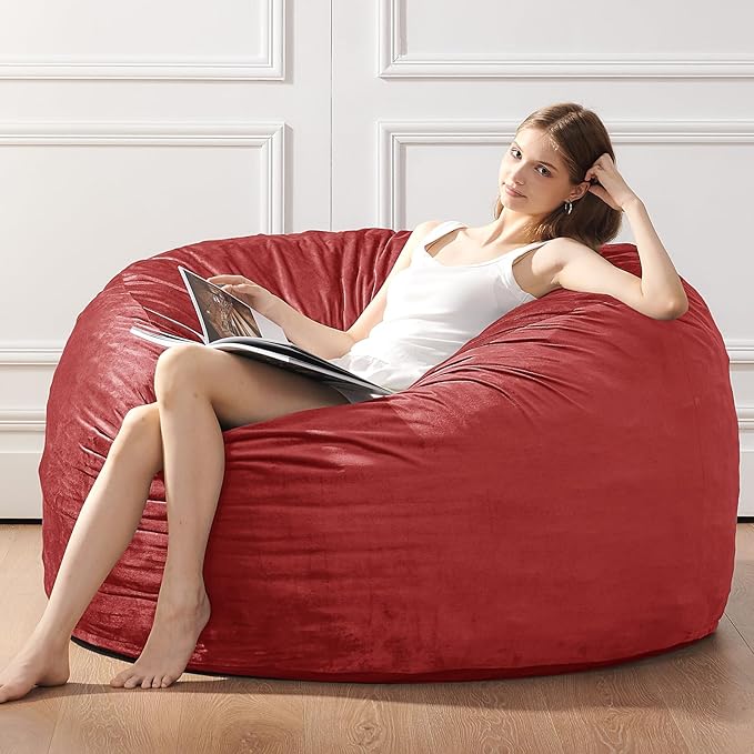 BUBBLEBEAN Bean Bag Chairs for Adults - Memory Foam Furniture BeanBag Chair