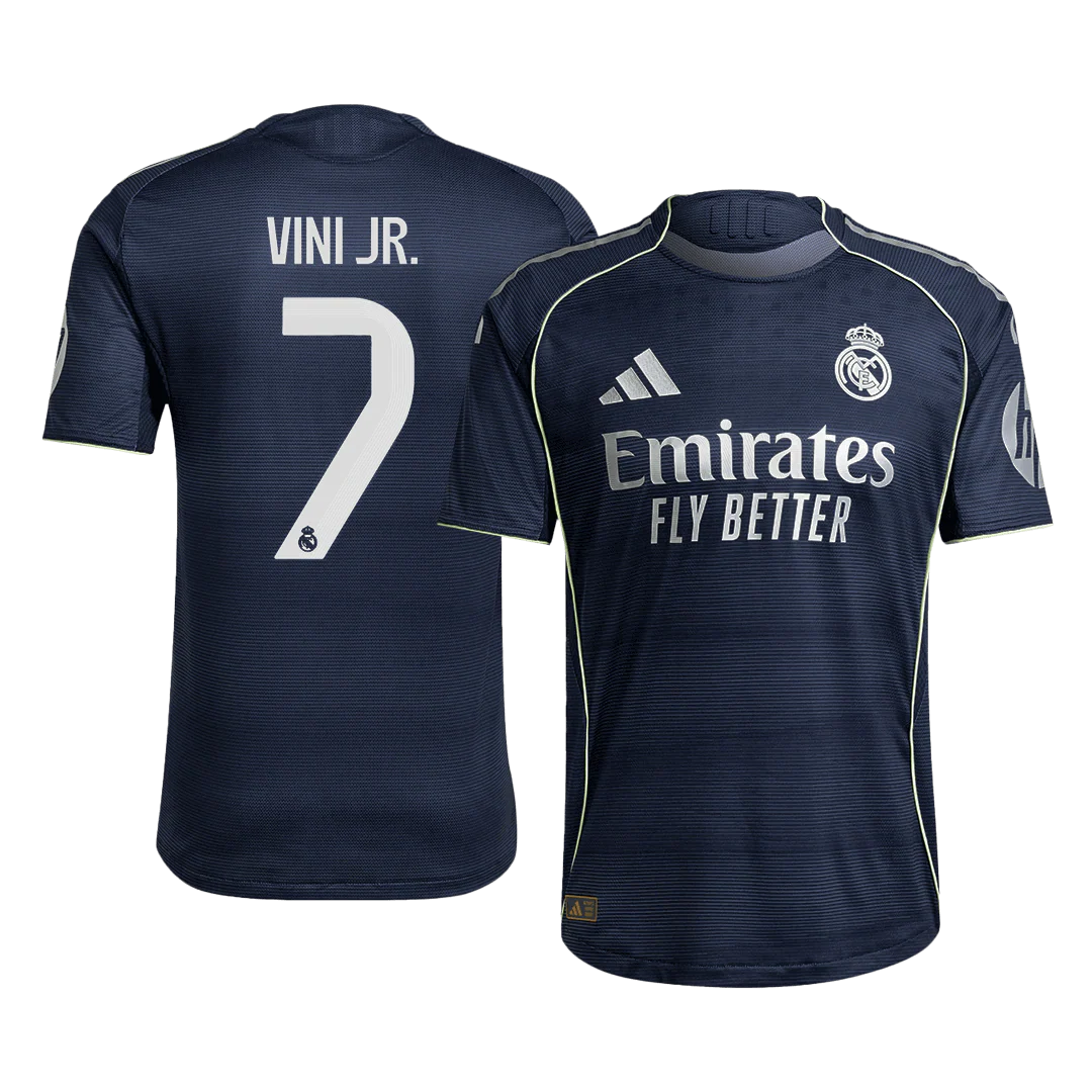 VINI JR. #7 Real Madrid Away Player Version Soccer Jersey 2025/26