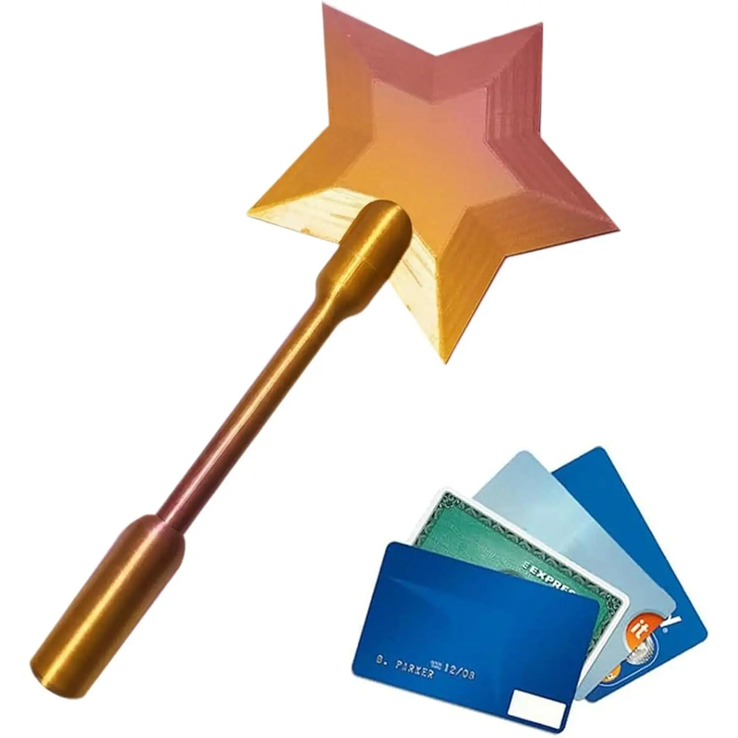 Star Magic Wands Contactless Payment Card Holder | 3D Printed Wand Tap To Pay