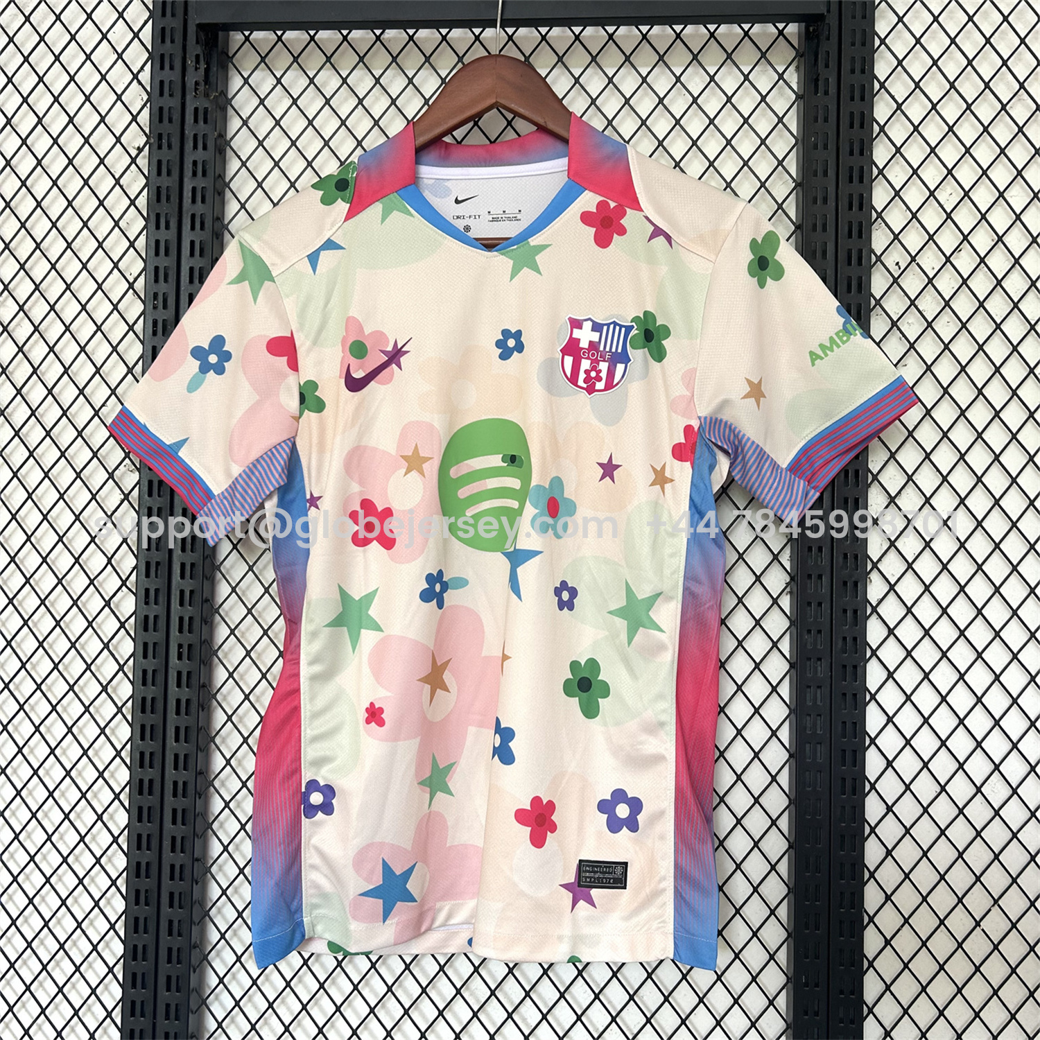 Barcelona 25-26 Stars And Flowers Pink Special Jersey - Fans Version