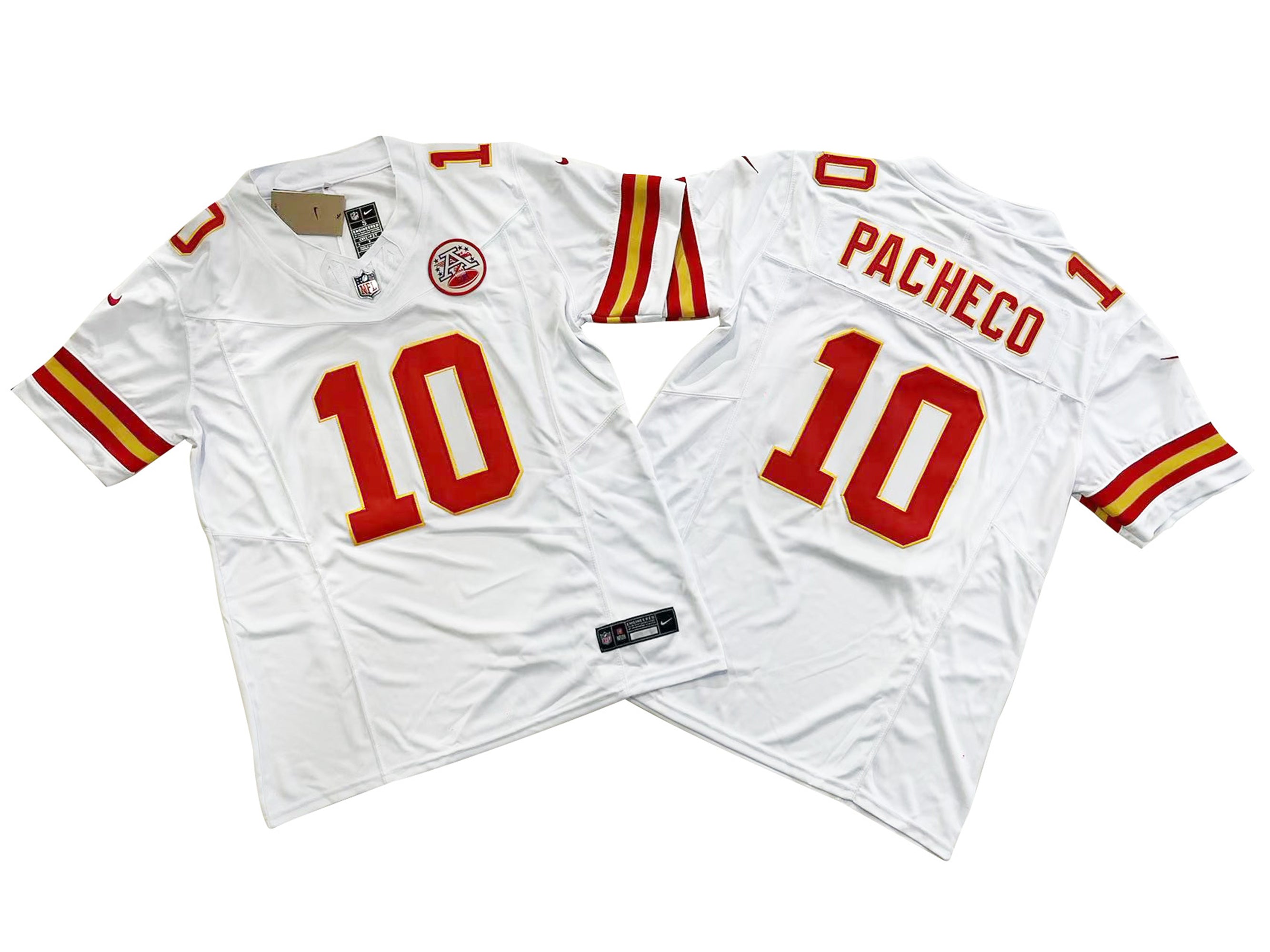 Kansas City 10# Isiah Pacheco White Vapor F.U.S.E. Limited Jersey