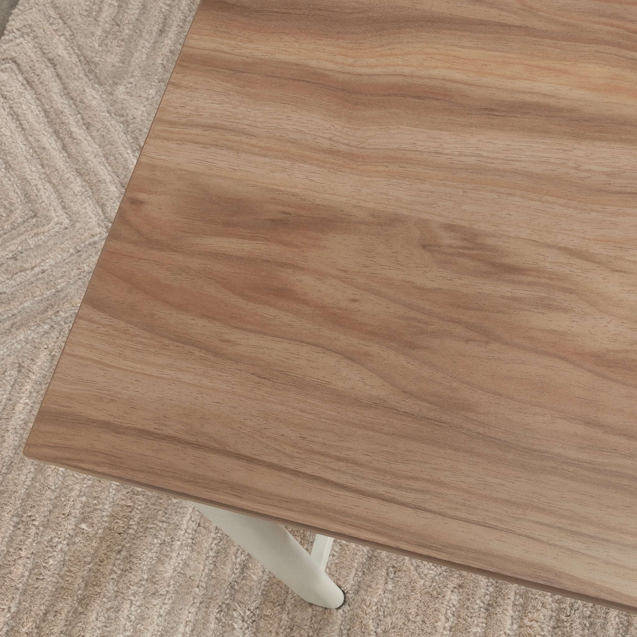 Sauder Bergen Circle Table Desk, Kiln Acacia Finish