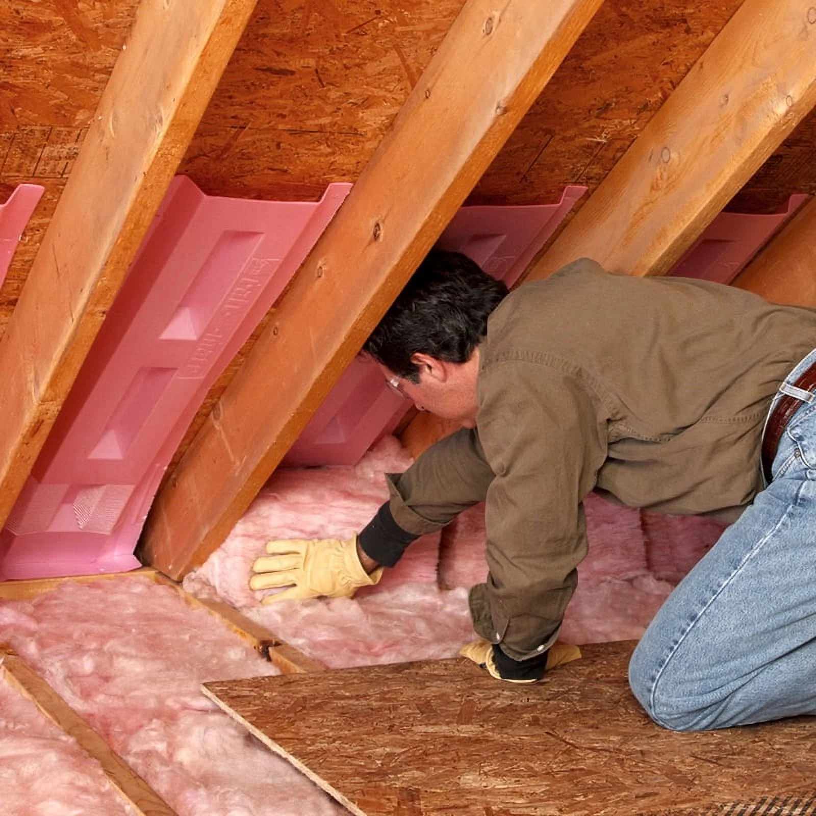 Owens Corning Eco Touch 16 in. W x 48 in. L 30 Kraft Faced Fiberglass Insulation Batt 58.67 sq. ft.