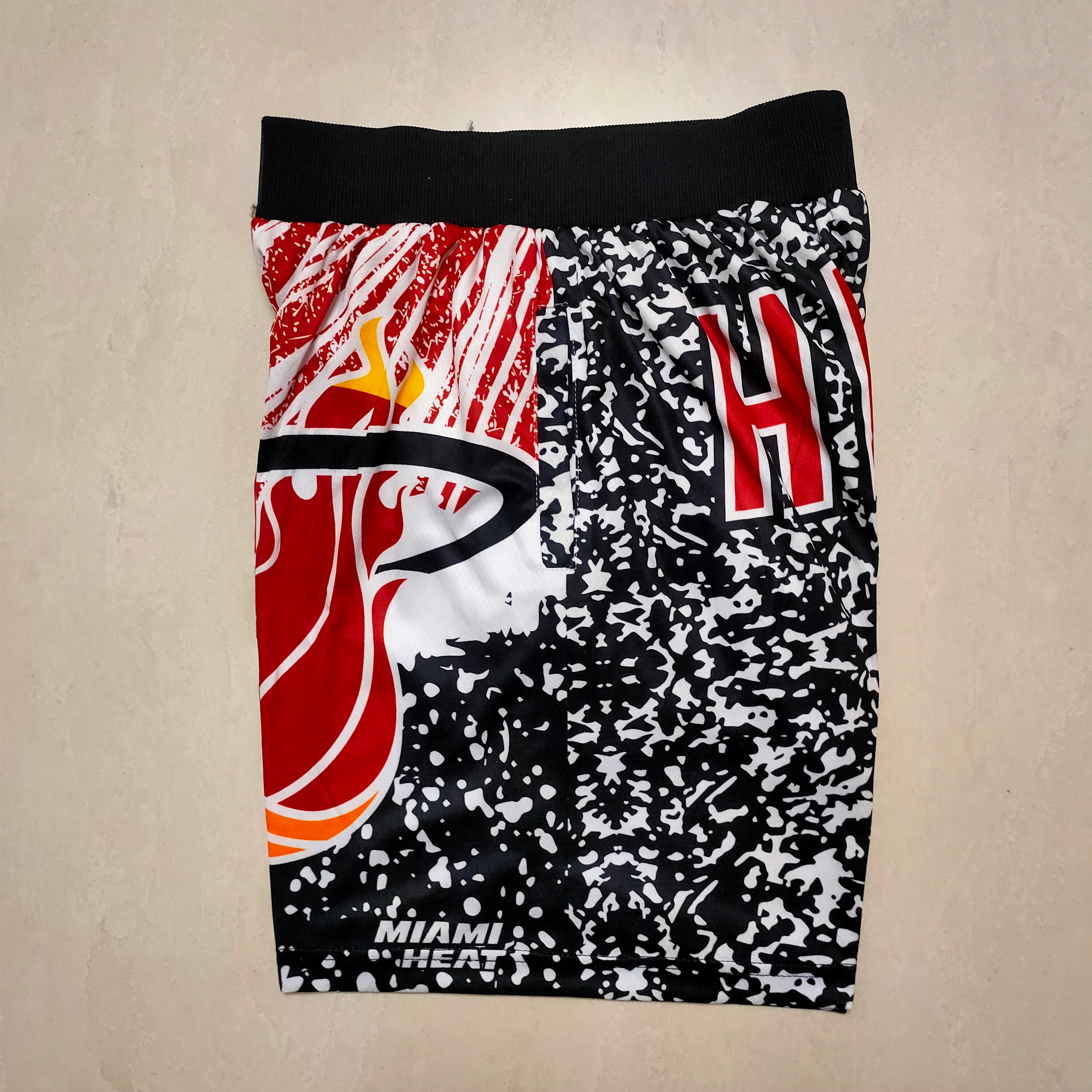 Miami Heat MitchellNessMN Team Logo Pants