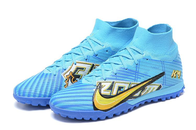 Assassin 15th generation high-top fully knitted waterproof MD air cushion grass spike football shoes