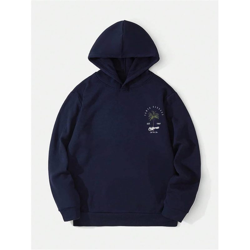 Hoodies for Men with Graphic Letter Print
