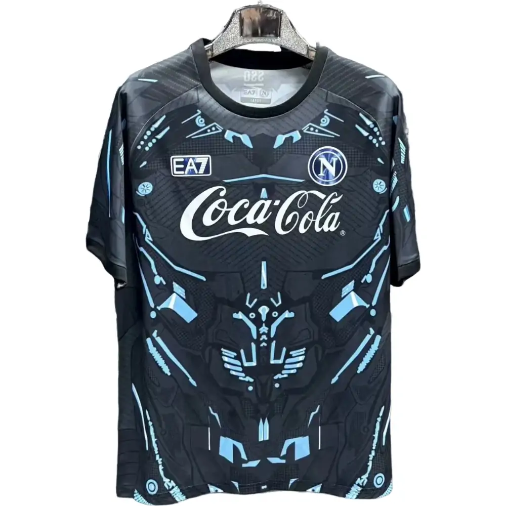 2025-2026 Napoli Training Jersey Black - Fan Edition