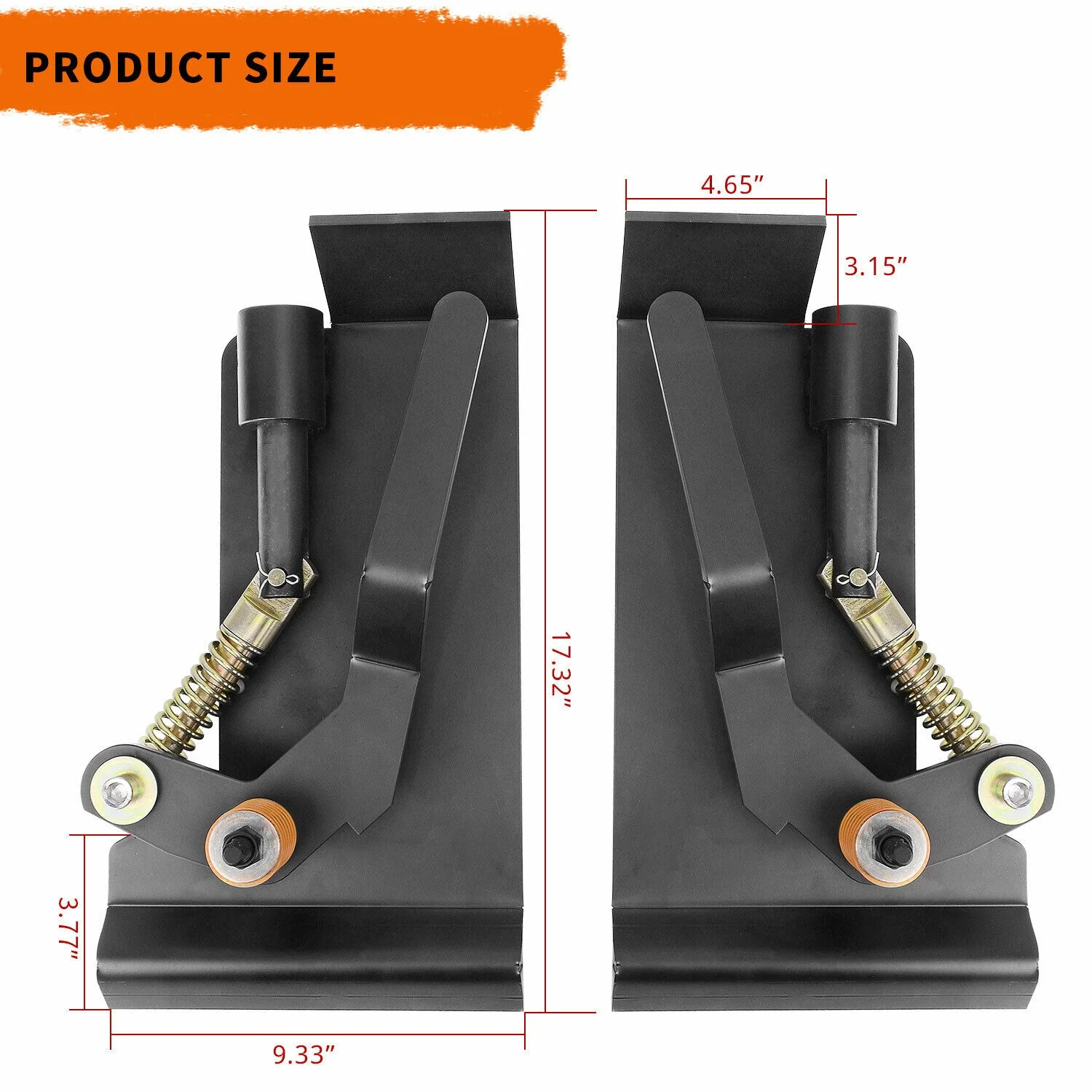 RVNI Weld On Skid Steer Loader Latch Plate Box Quick Attach Tractors Attachment Conversion Adapter