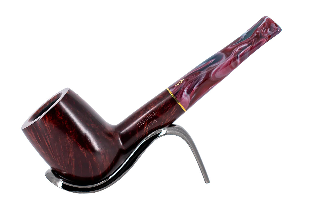 Savinelli Vigna Liscia Marrone 141 - 6mm Briar Pipe