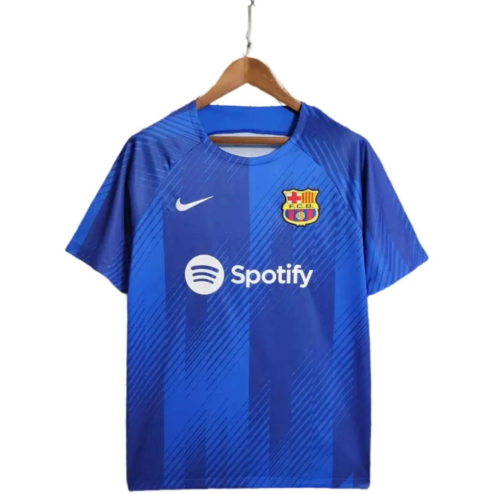 2023/2024 Barcelona Training Wear Blue Jersey