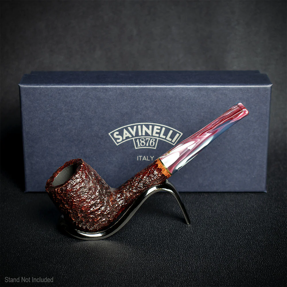 Savinelli Vigna Rusticata Bordeaux 128 - 6mm Briar Pipe