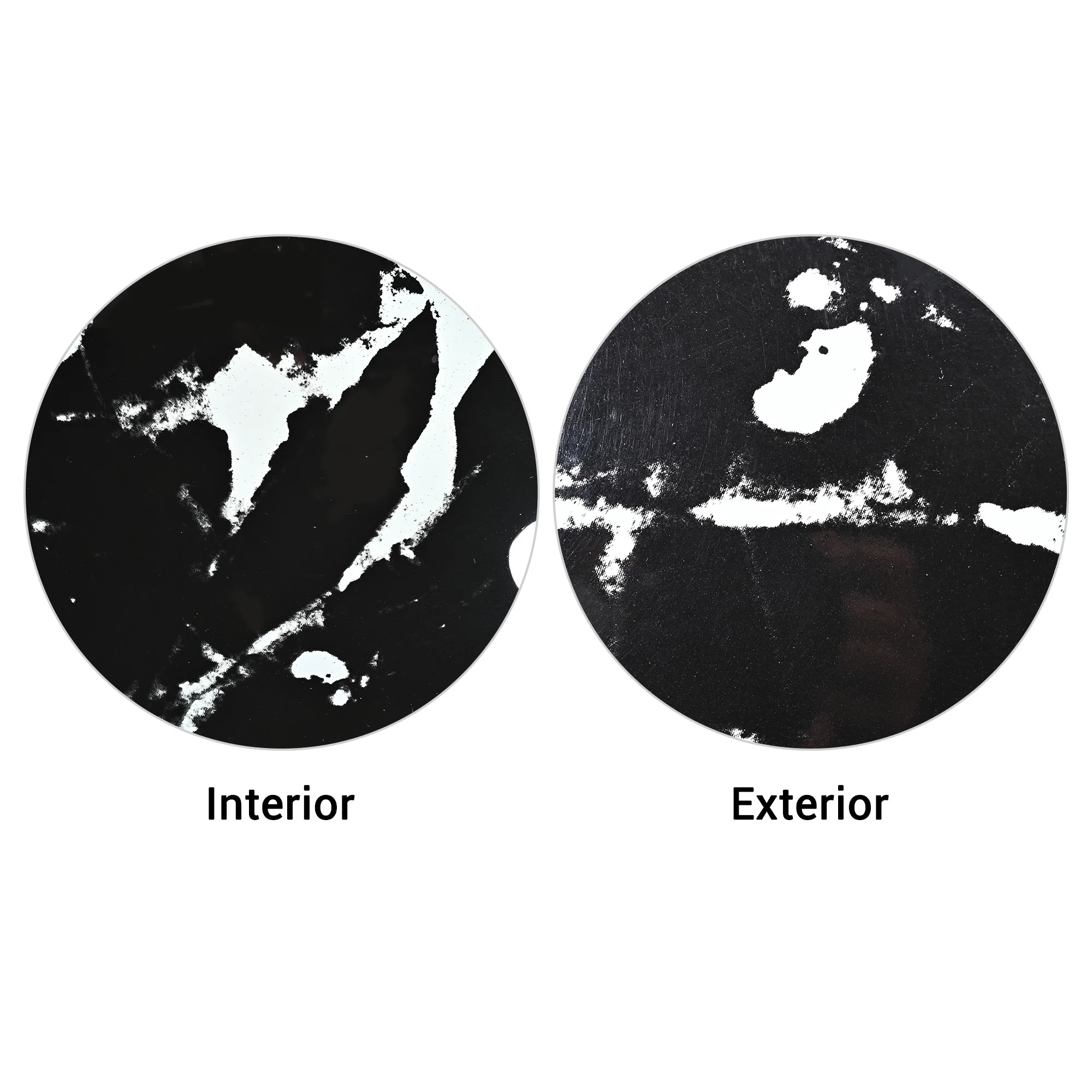Aquaterior Tempered Glass Round Vessel Sink Artistic Marbling Pattern Above Counter Bathroom Lavatory Vanity Bowl Basin