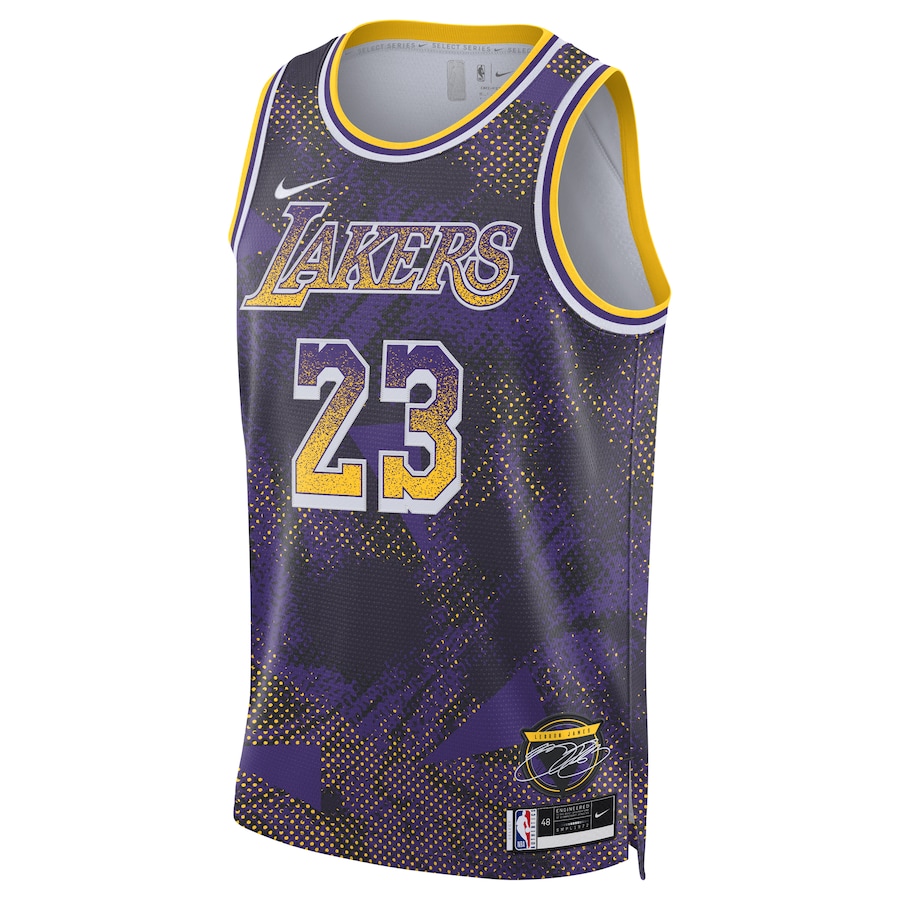 Unisex Los Angeles Lakers LeBron James Purple 2025 Select Series Swingman Player Jersey