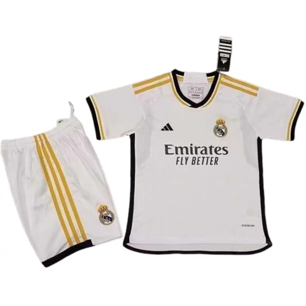 2023-24 Real Madrid Home Jersey Children's Set - Fans Edition