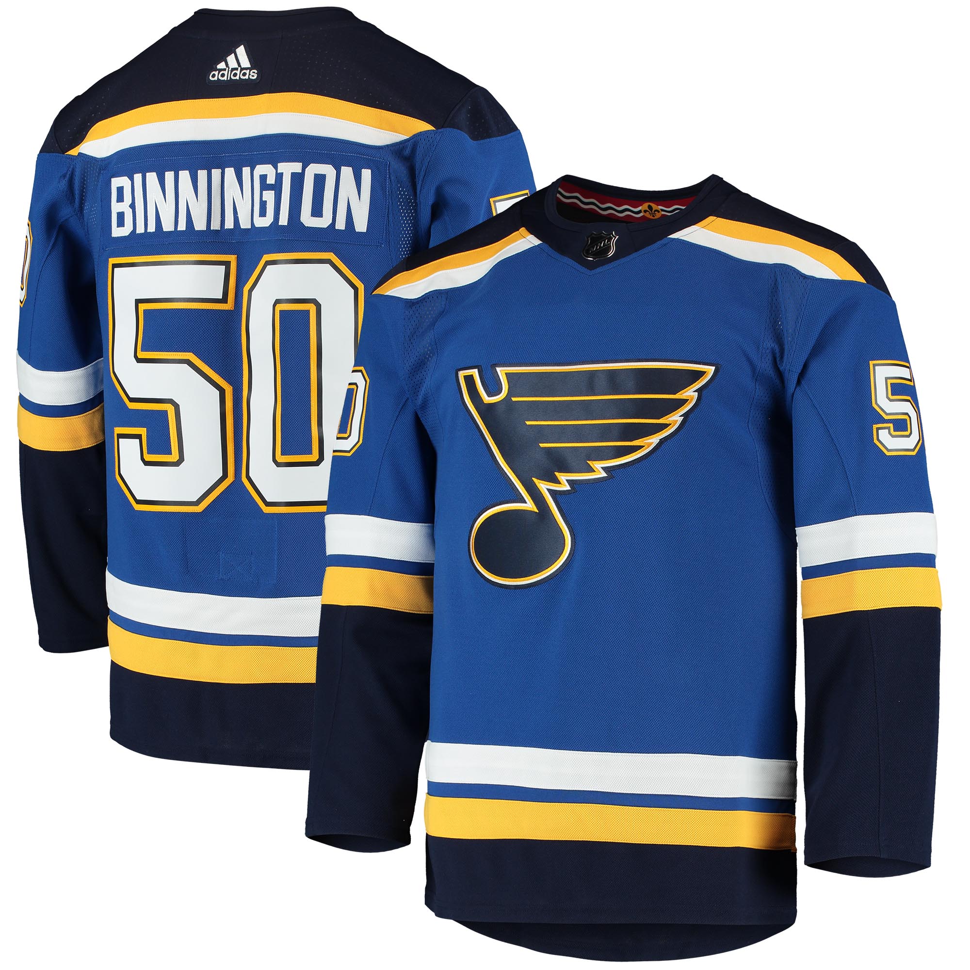 Jordan Binnington St. Louis Blues  Home    Jersey – Blue