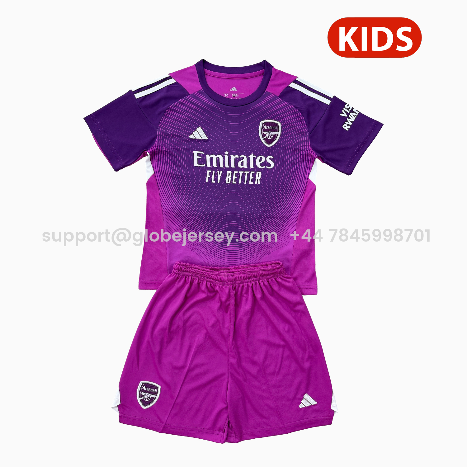 Arsenal 25-26 Purple Goalkeeper Kids Kit