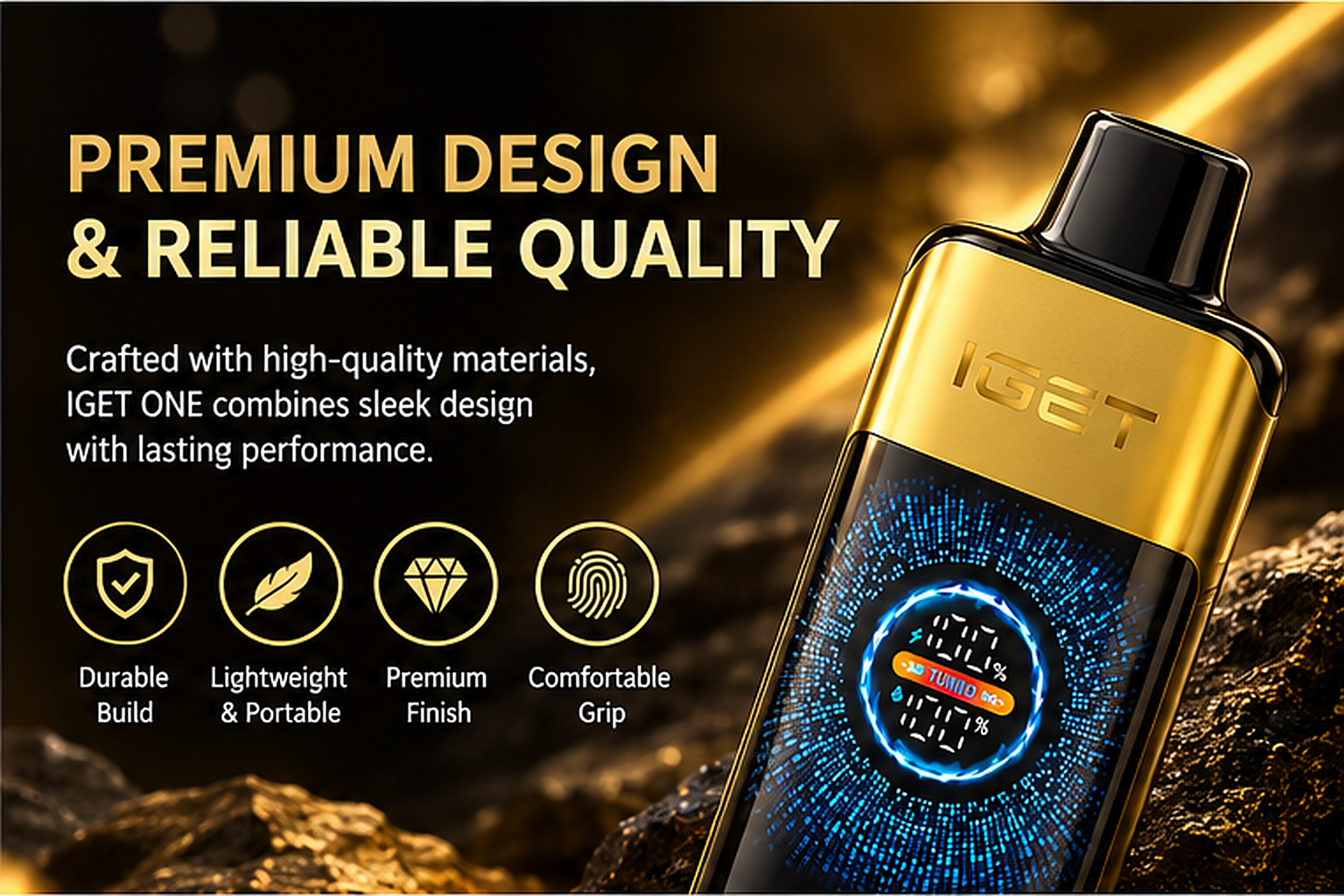 IGET ONE 12000 Puffs design and build quality