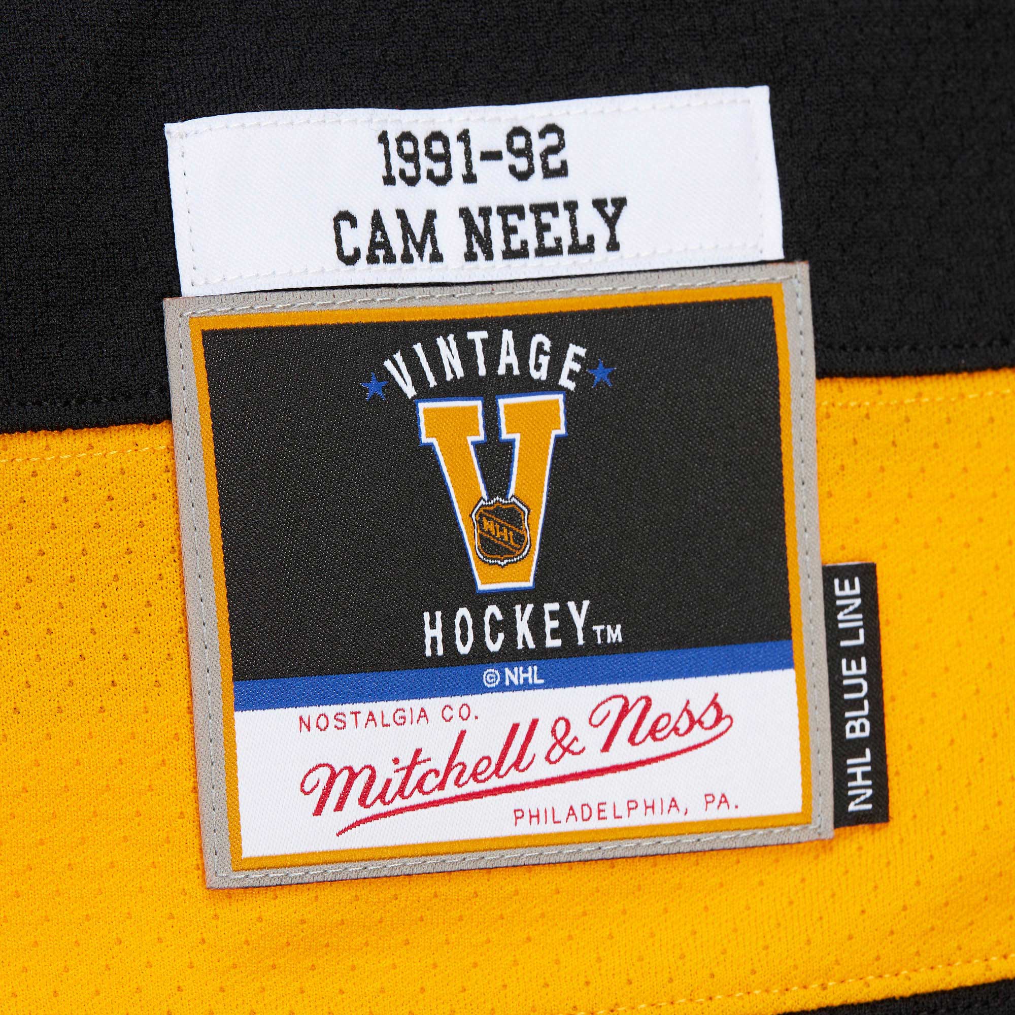 Cam Neely Boston Bruins Mitchell & Ness  1991/92 Alternate Captain Blue Line  Jersey – White