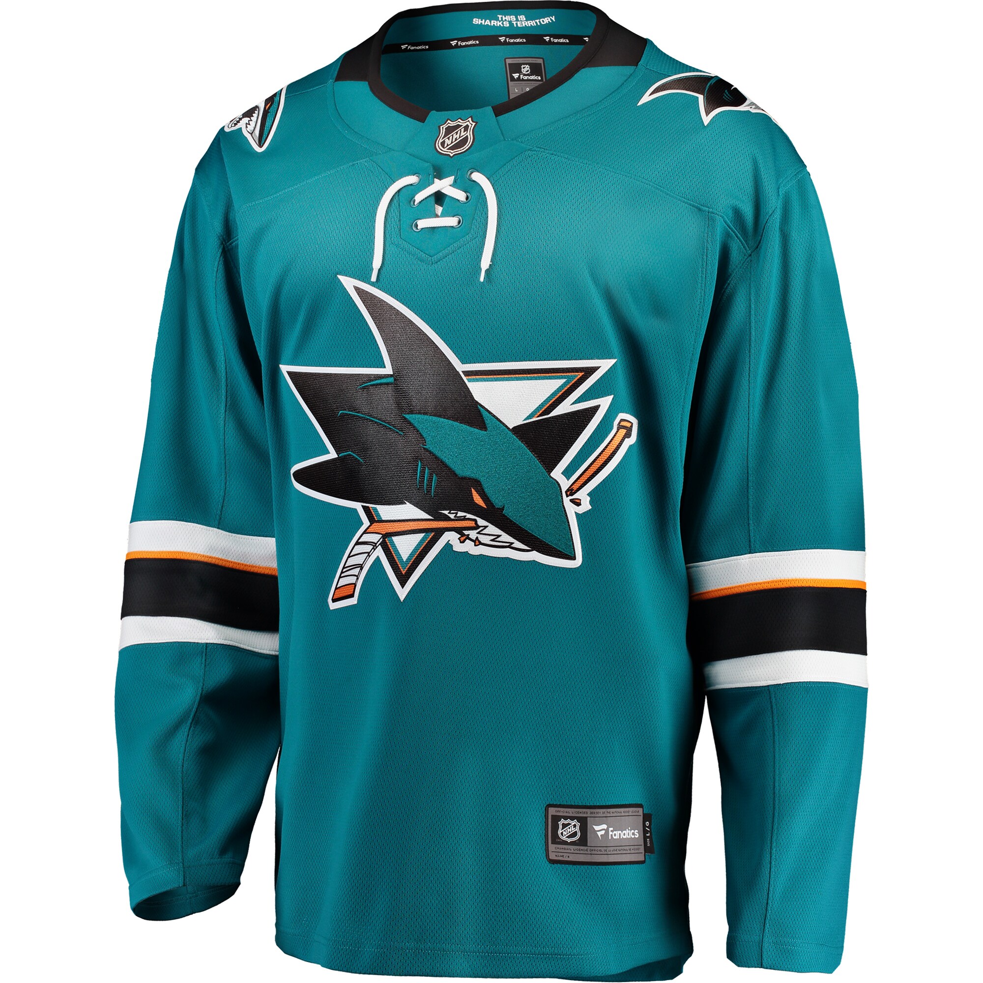 San Jose Sharks Fanatics Breakaway Home Jersey – Teal