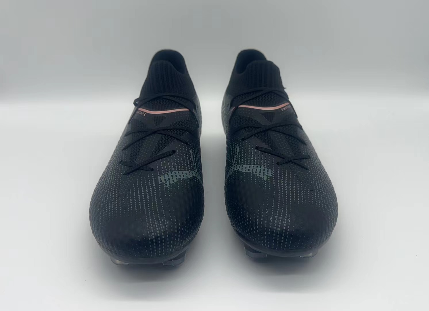 Black football shoes