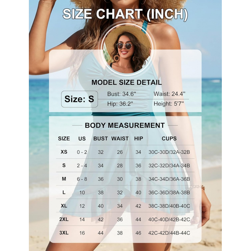 Women's Mesh One Piece Swimsuit Modest Tummy