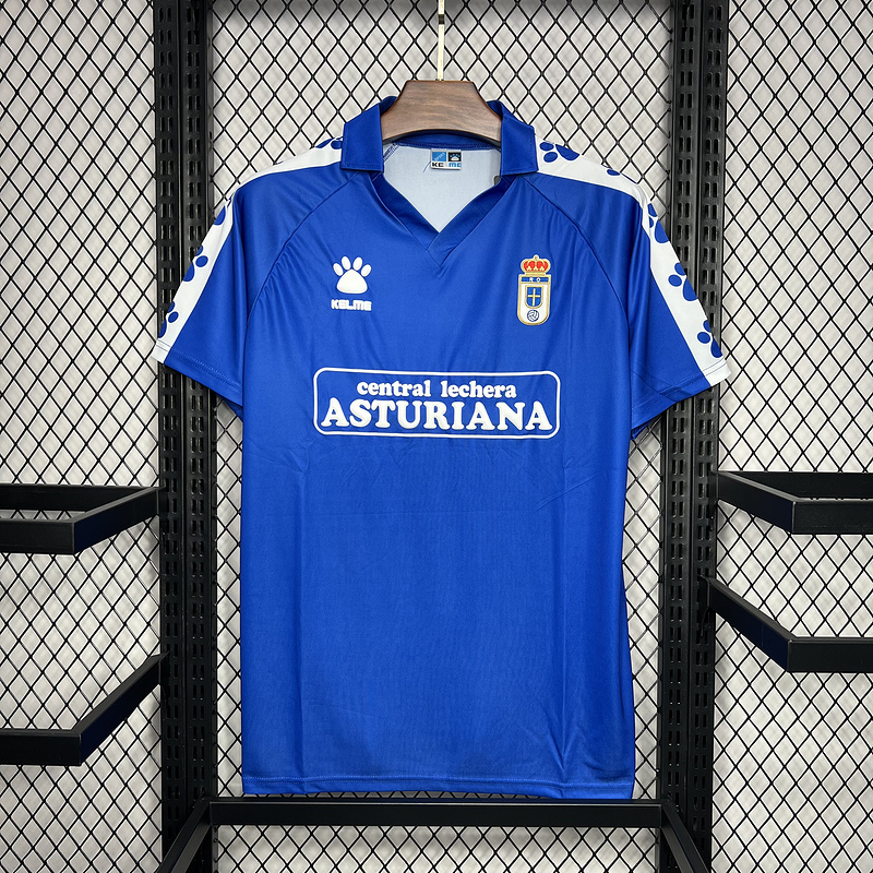 Retro Real Oviedo Vetusta 1990-91 Home Stadium Jersey