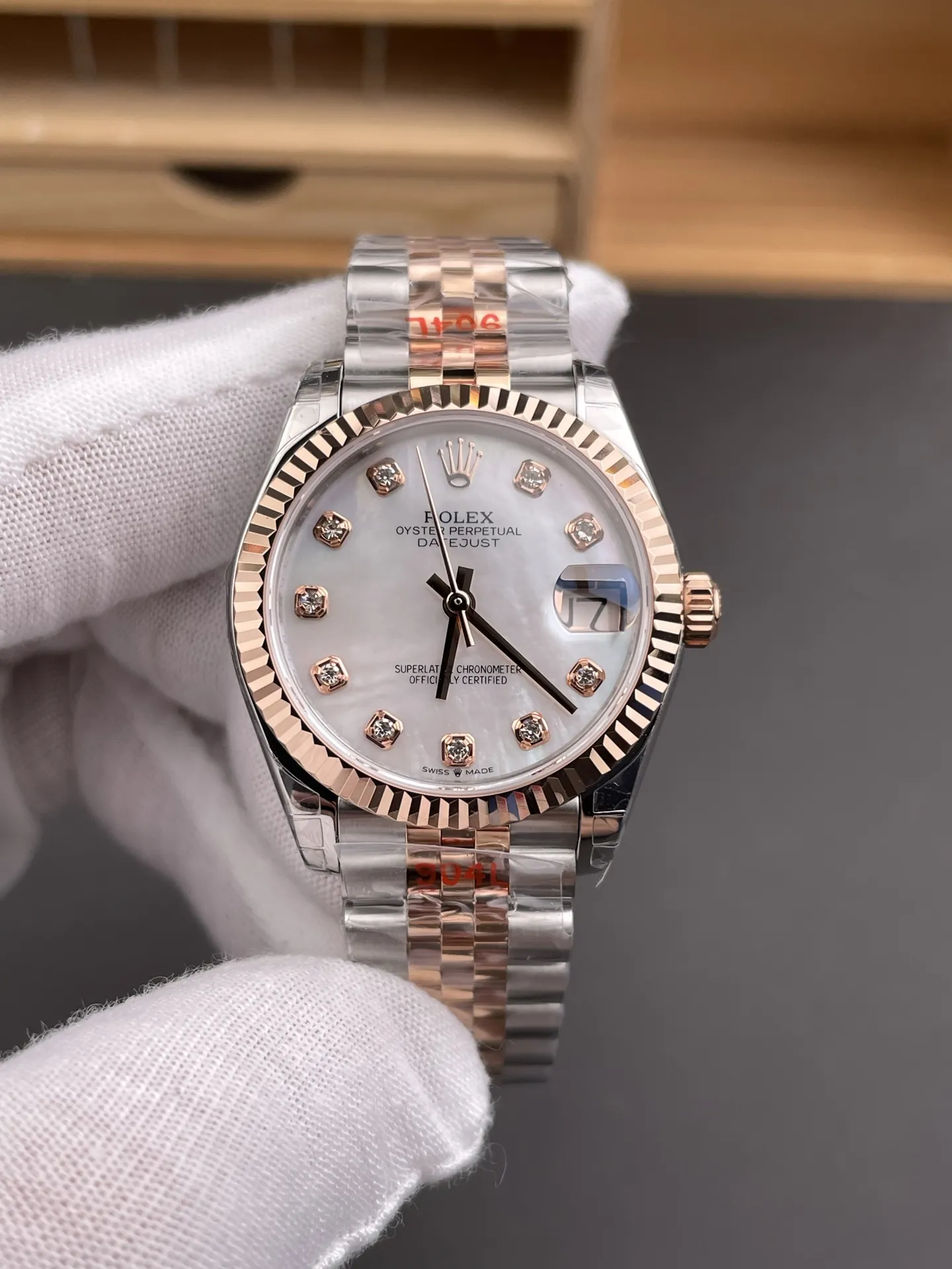 Rolex Datejust Rose Gold Ladies 31mm