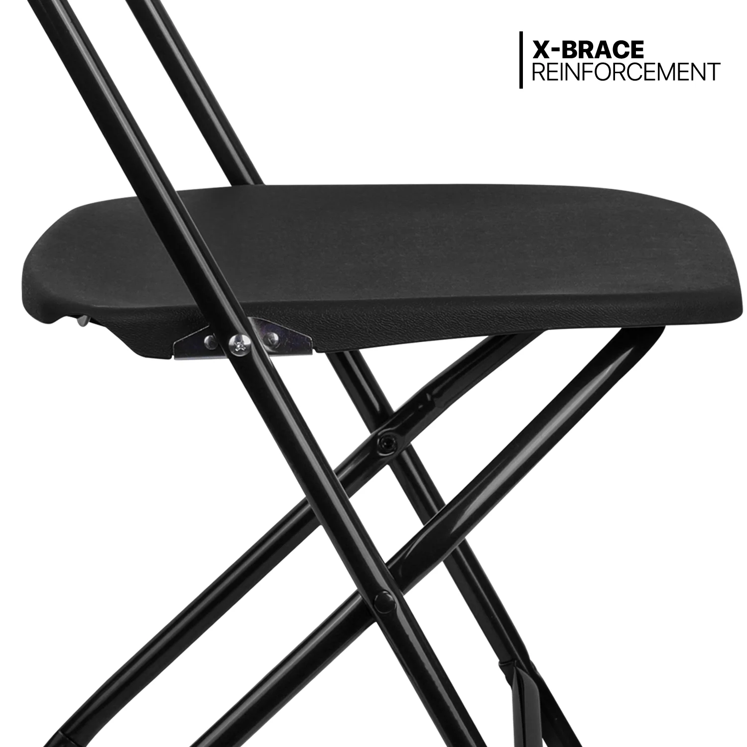 Magshion 11 Pieces 6 Ft Plastic Foldable Card Table and Chair Set�?Portable Folding Table with Handle Picnic Desk and Folding Chairs with Backrest, Black