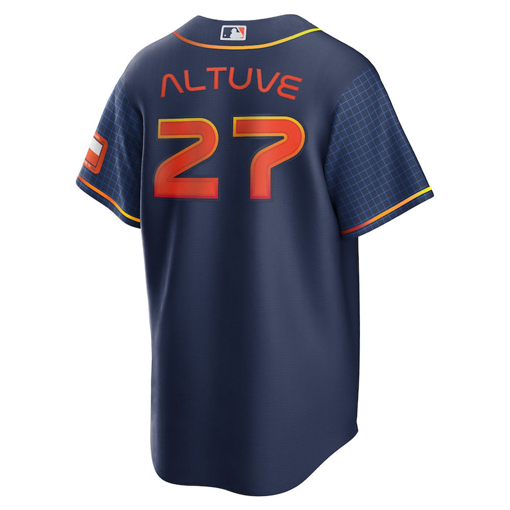 Men's Houston Astros Jose Altuve Space City Connect Replica Jersey - Navy