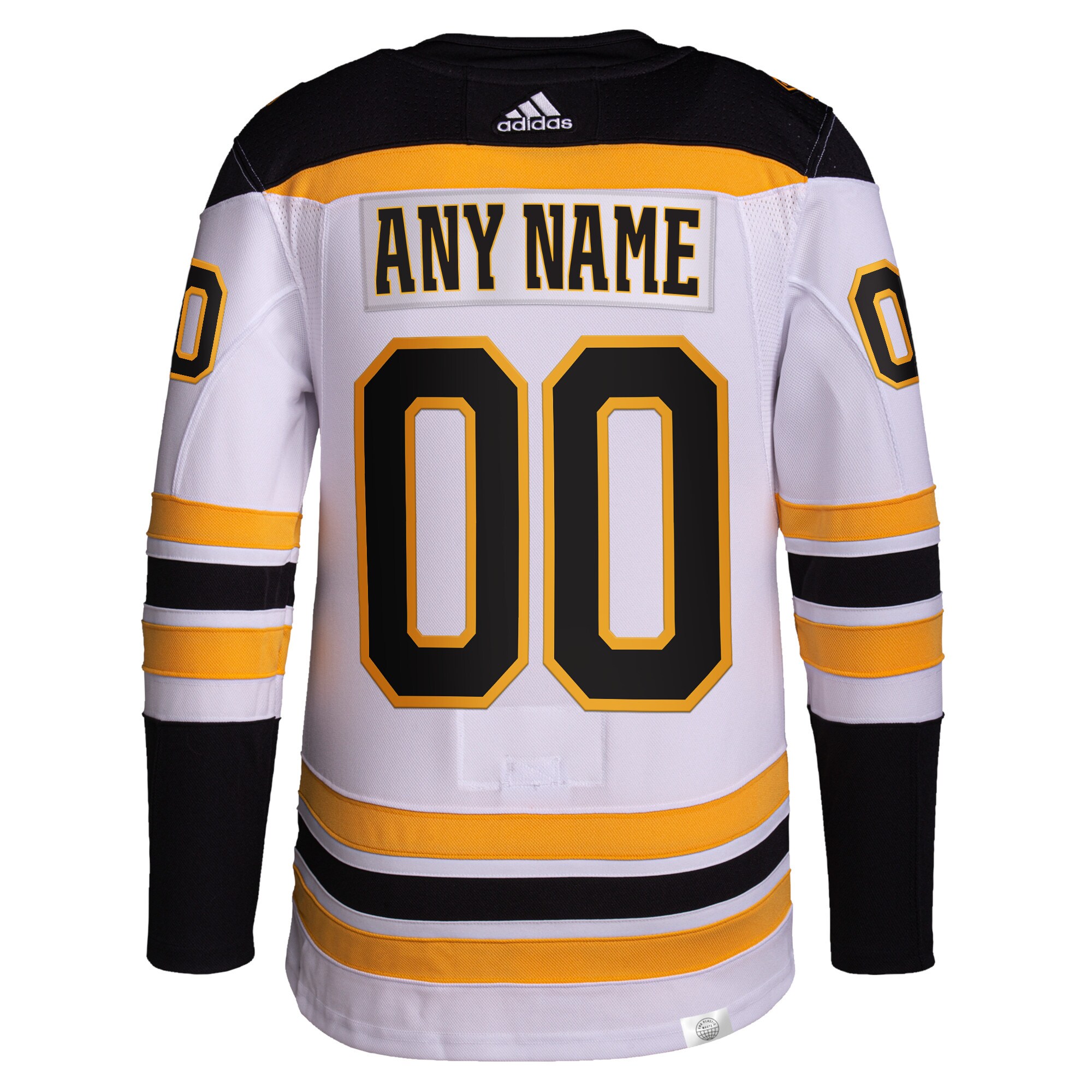 Boston Bruins   Away  Primegreen  Custom Jersey – White