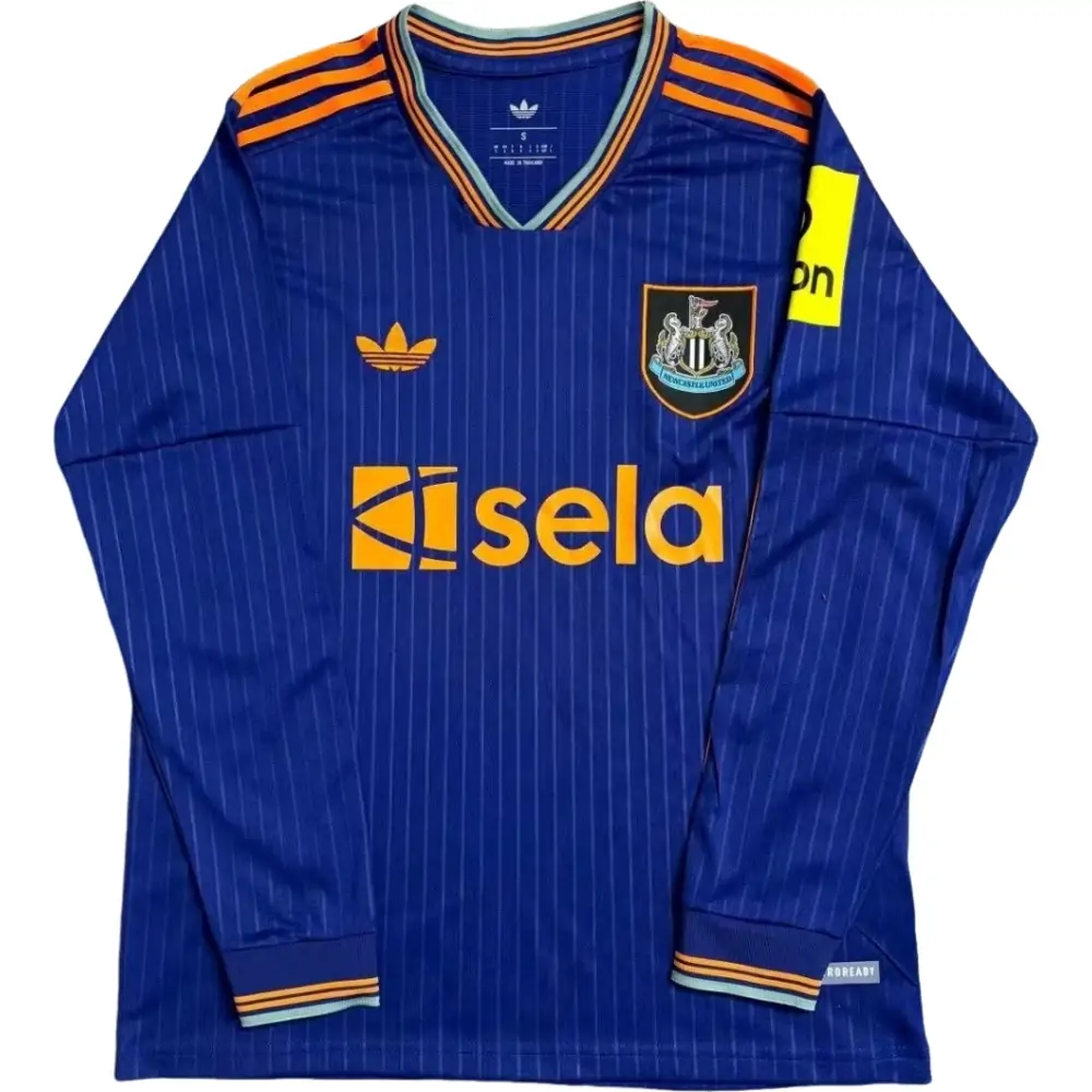 2025-26 Newcastle Second Away Long-Sleeve Jersey - Fans Edition