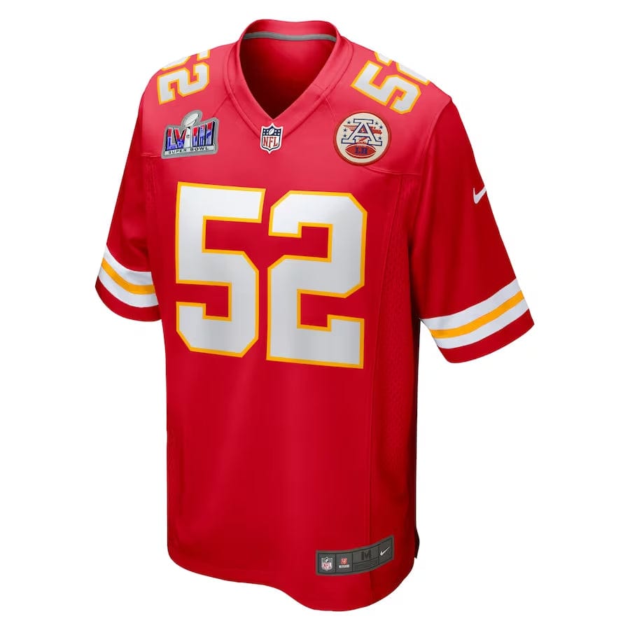 Men's Creed Humphrey Kansas City Chiefs  Super Bowl LVIII Game Jersey - Red