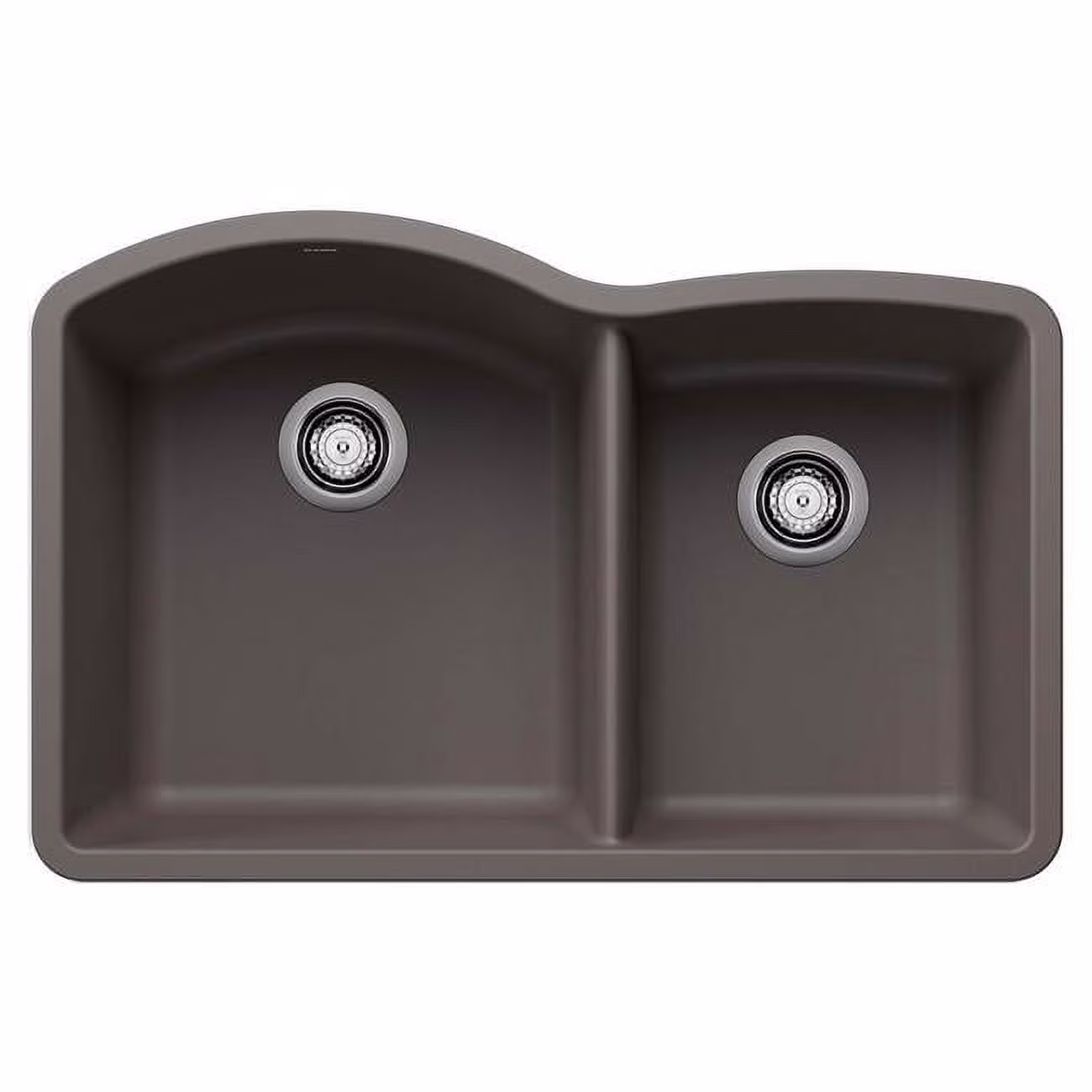 Blanco DIAMOND 1-3/4 Bowl SILGRANIT Sink Metallic Gray