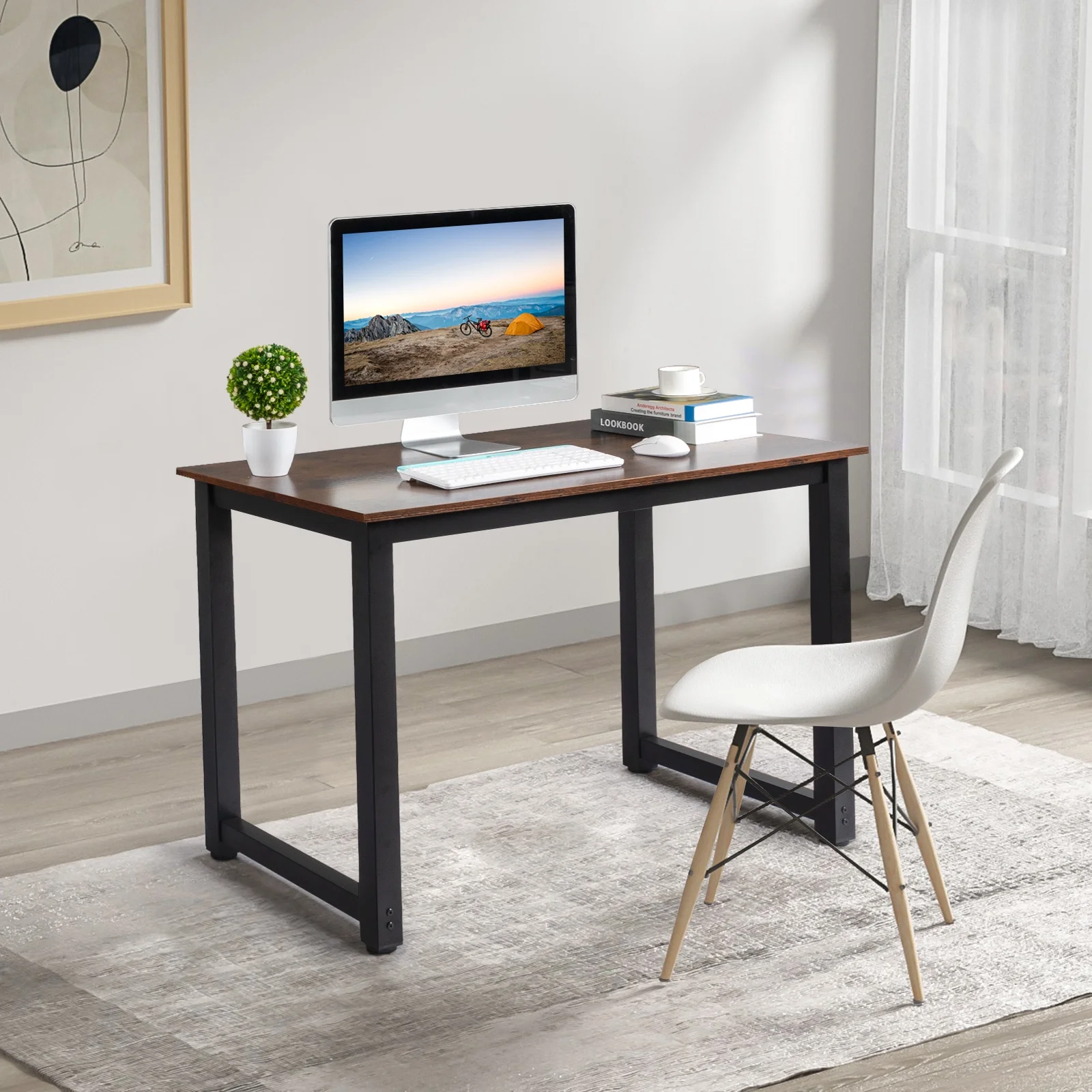 Ktaxon Wood Computer Desk PC Laptop Study Table Workstation Home Office Furniture