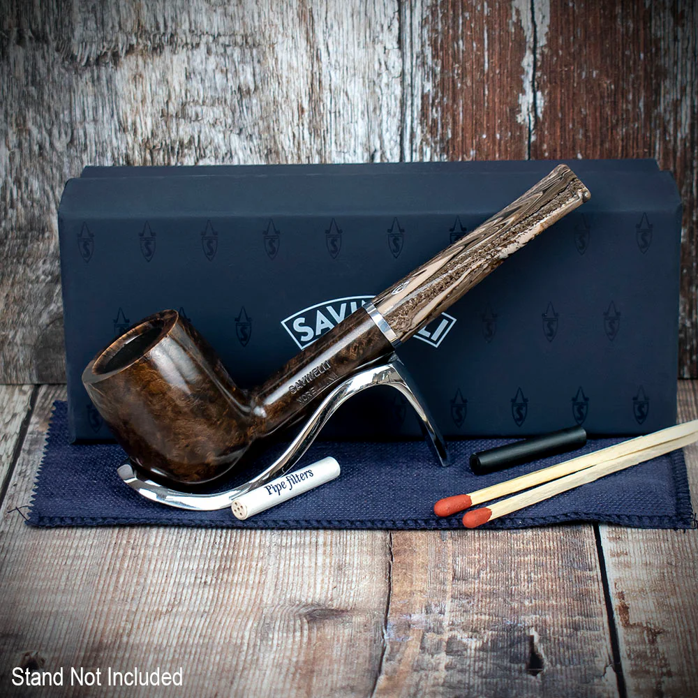 Savinelli Morellina Smooth Brown 128S - 6mm Briar Pipe