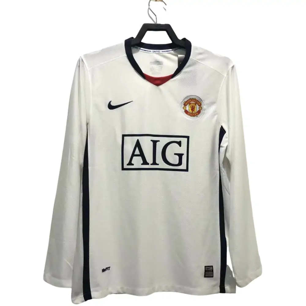 2008/2009 Long Sleeve Retro Manchester United Away Football Shirt 1:1 Thai Quality