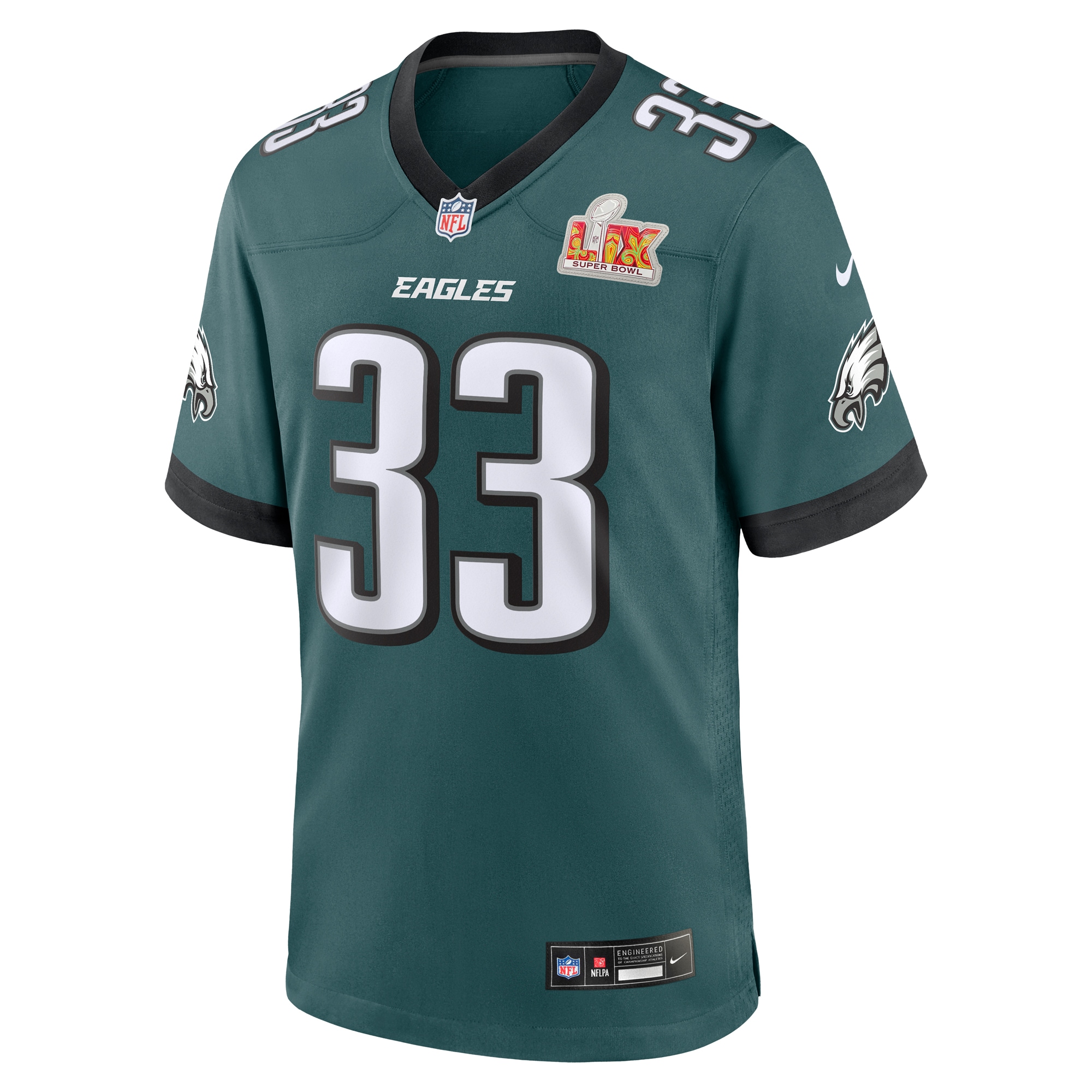 Philadelphia Eagles Cooper DeJean Midnight Green Super Bowl LIX Game Jersey