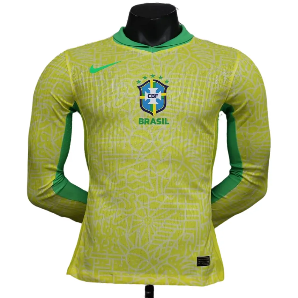 2024/25 Brazil home players long sleeves