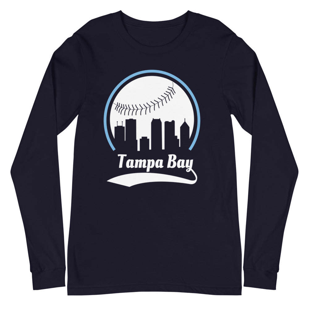 Unisex Tampa Bay Rays Baseball Long Sleeve Tee Shirt