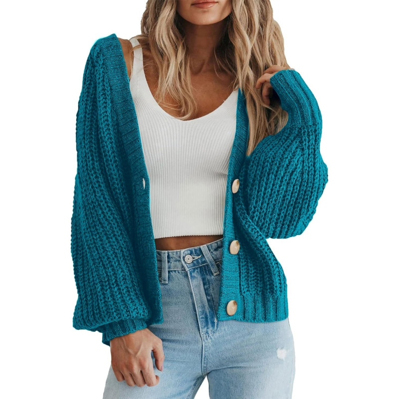 Women's Chunky Knit Open Front Sweater